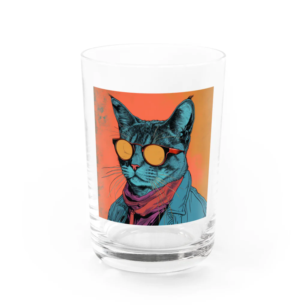 Feelin Shades Studioのアーバン・エクスプローラー・キャット Water Glass :front