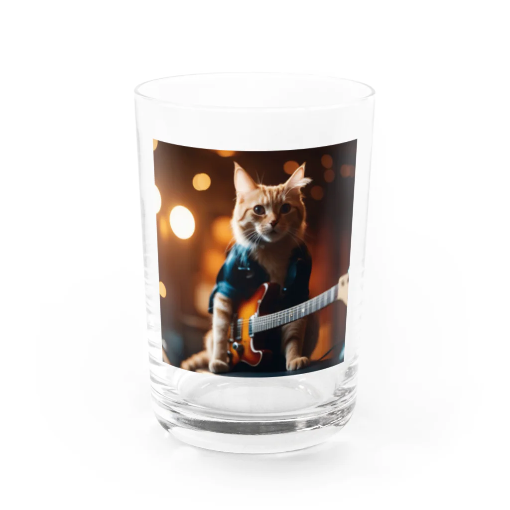 kawaii_catのKawaii Rock Cat Water Glass :front