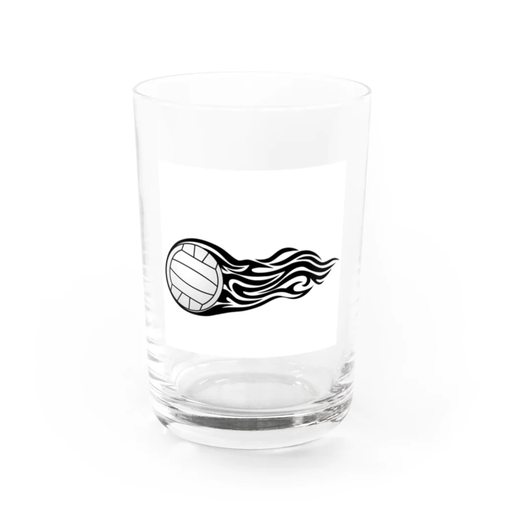 【volleyball online】の火を纏ったバレーボールの瞬間 Water Glass :front