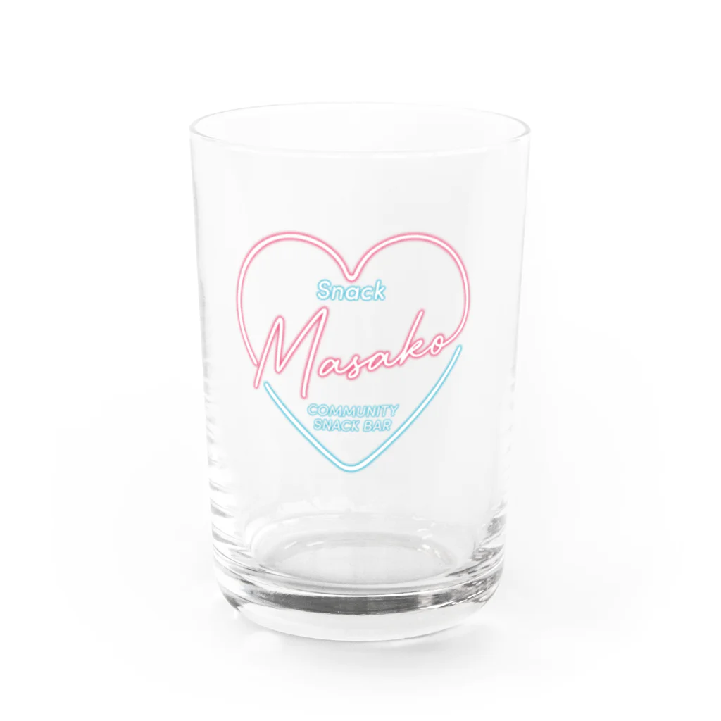 コミュニティースナックまさこのスナックまさこ　オリジナルグッズ Water Glass :front