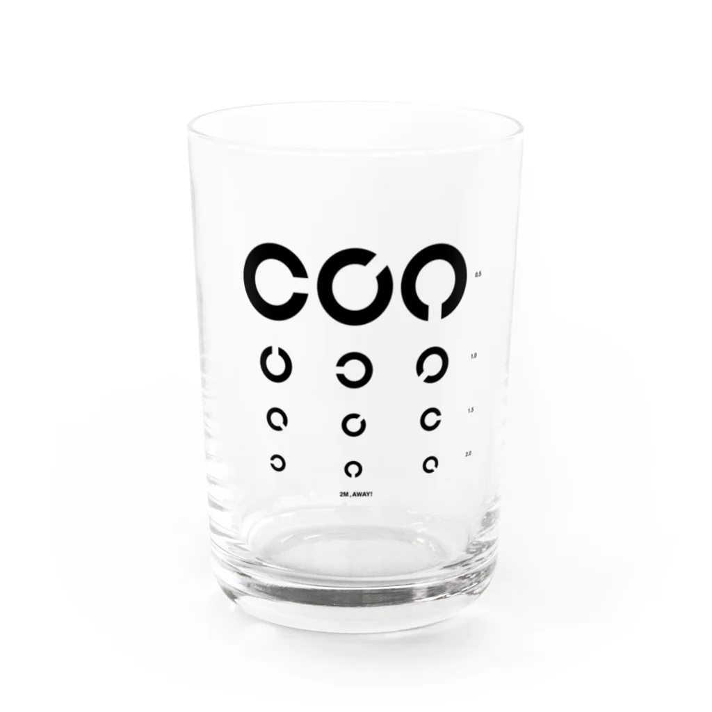 プープーファクトリーの視力検査 Water Glass :front