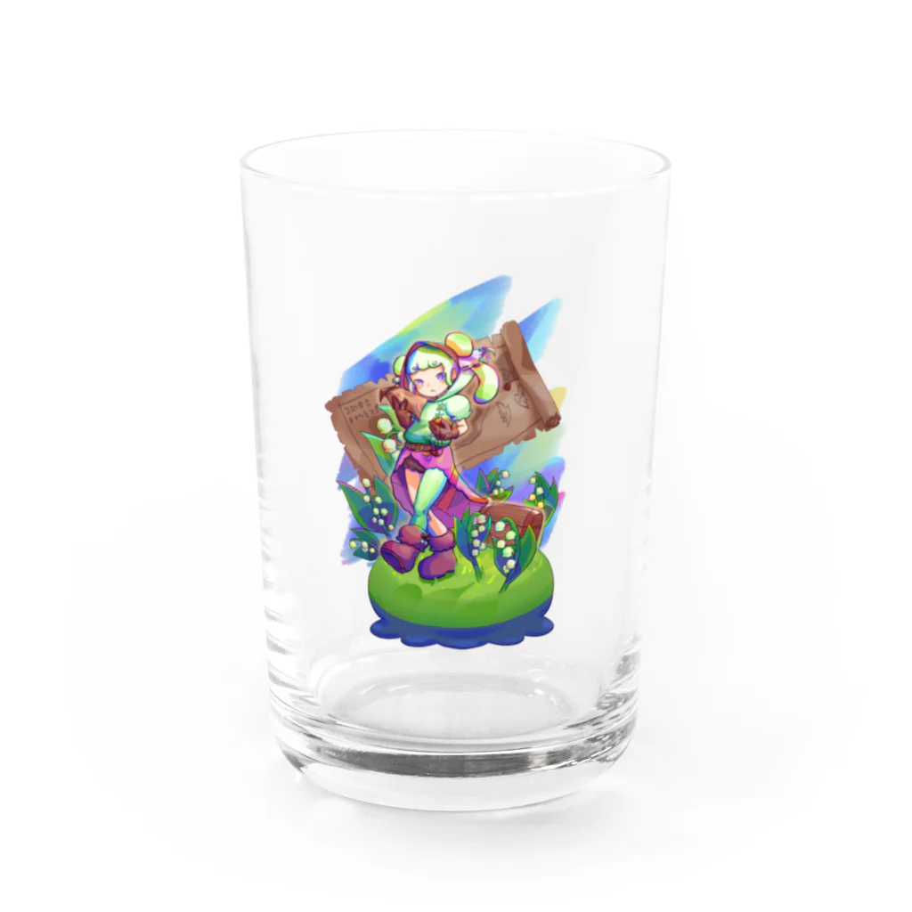 餅専門店のすずらんちゃん Water Glass :front