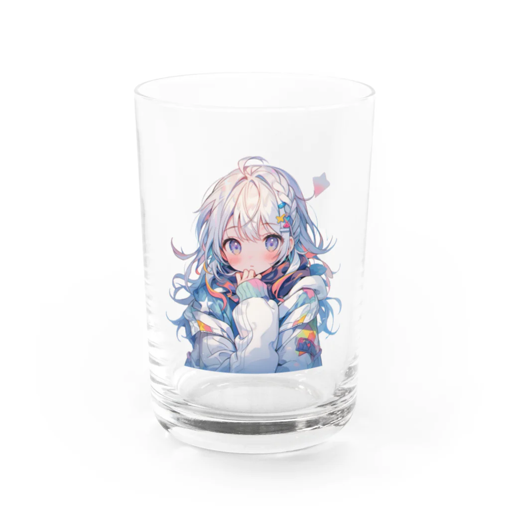 KAMIBUKROのかわいい女の子 Water Glass :front