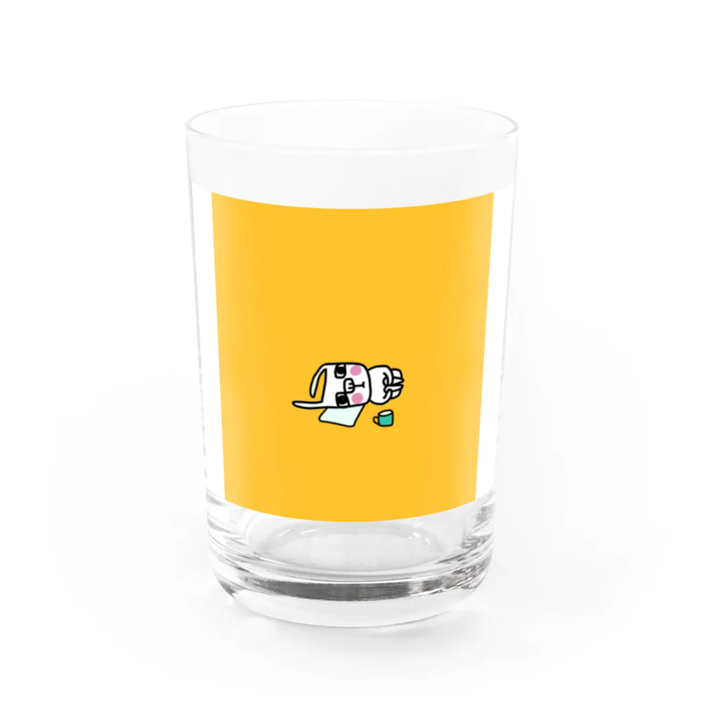 anco91　フレンチブルドックのぽつん Water Glass :front