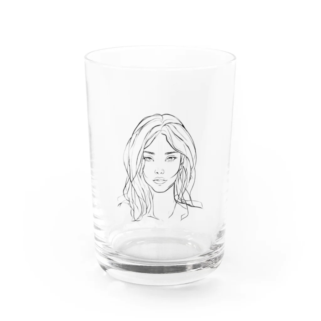 Matsue Hannaの外国人女性 Water Glass :front