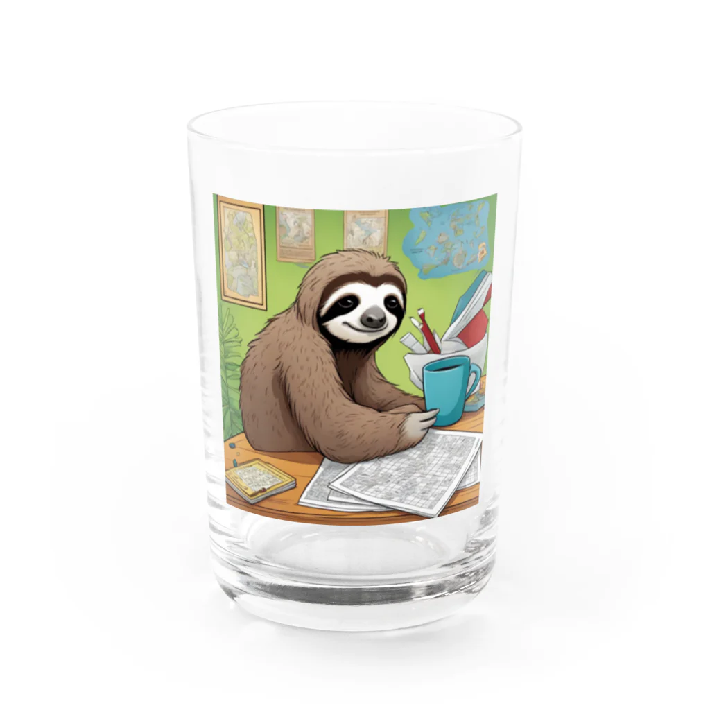 hobopoの"A Sloth Trying Various Things"  Water Glass :front