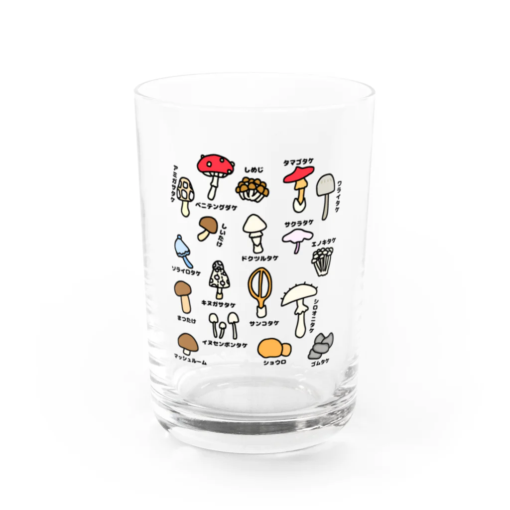 Naoのきのこ図鑑 Water Glass :front