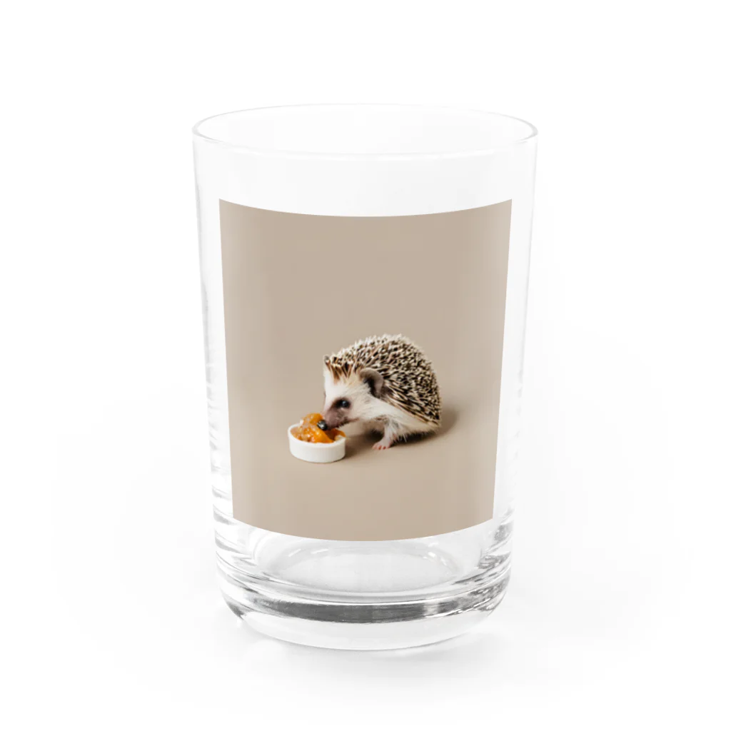 ai美女ショップのちっちゃいﾊﾘﾈｽﾞﾐ🦔 Water Glass :front