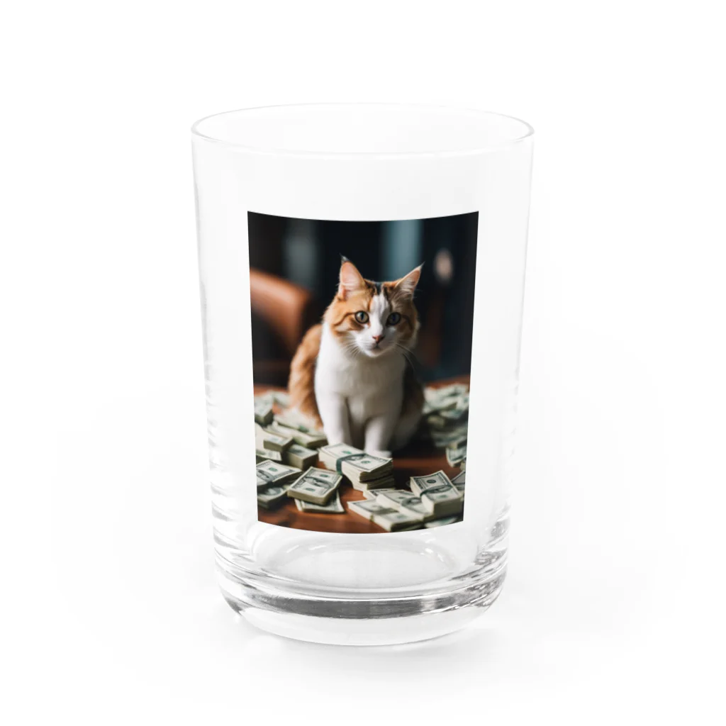 GoldCatの猫金 Water Glass :front