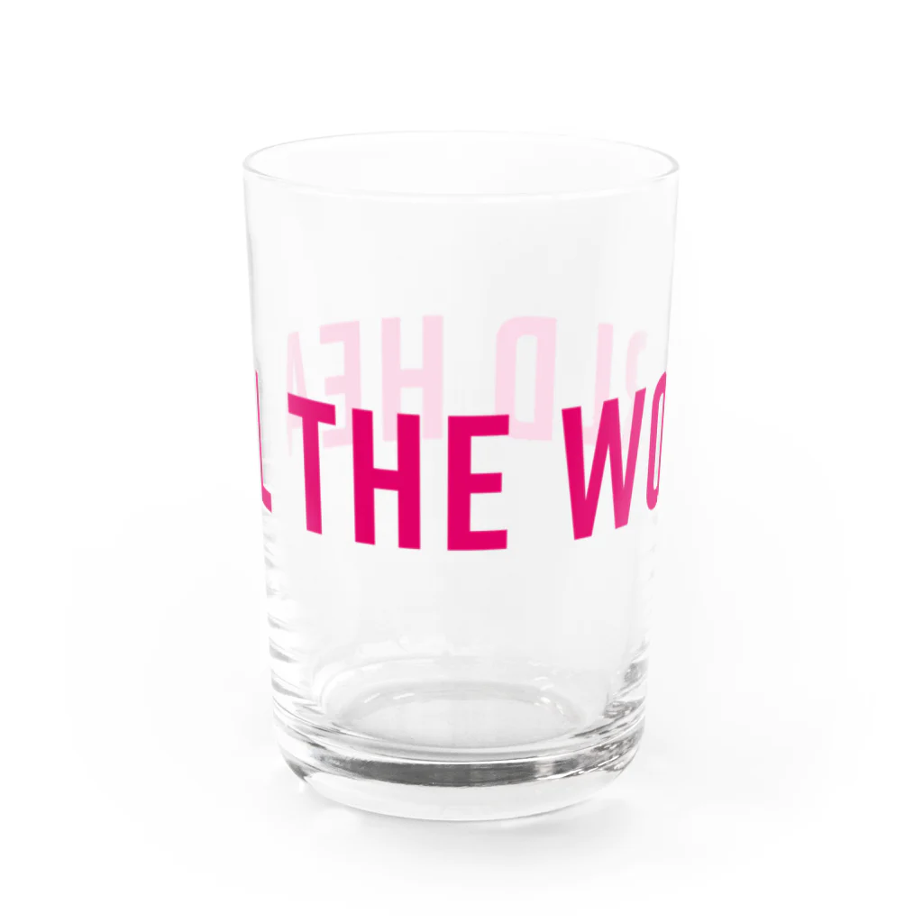 GreenCrystalのHeal the world Water Glass :front