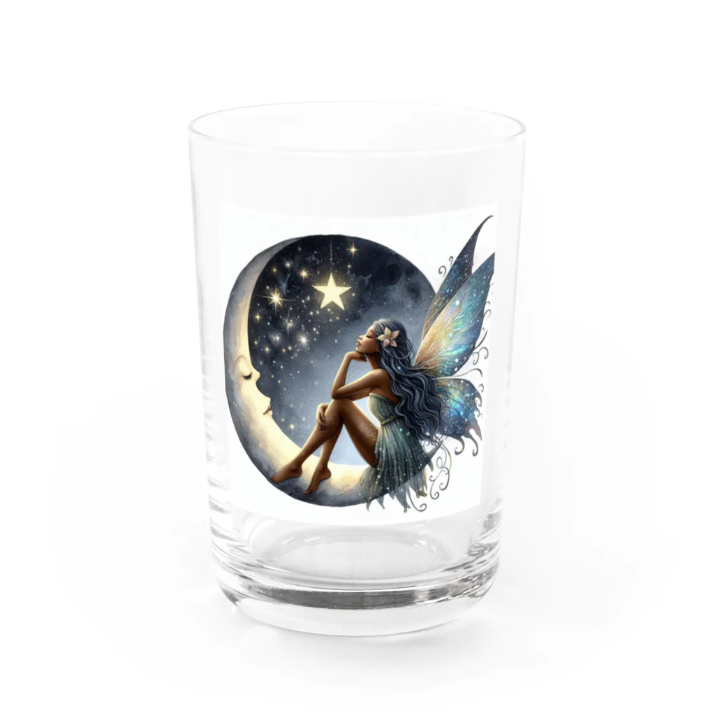 風光と妖精の月　星　妖精 1 グラス前面