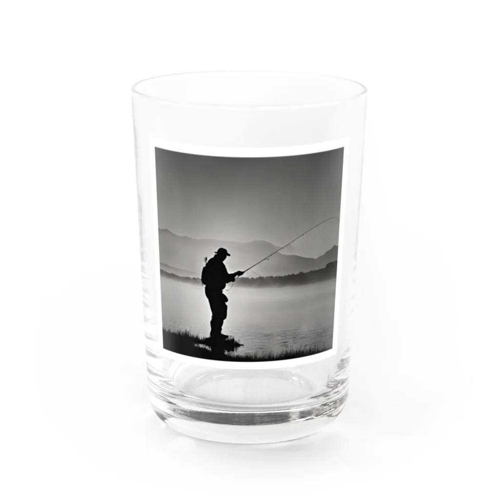 keiryuufly1214の朝焼けの釣り Water Glass :front