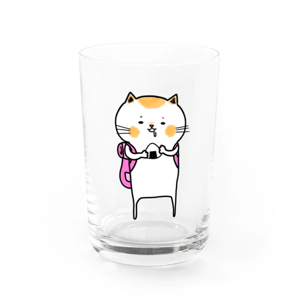 さかやの白茶ねこ Water Glass :front