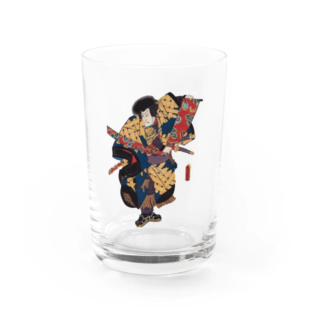 PALA's SHOP　cool、シュール、古風、和風、の源 為朝　(みなもと の ためとも) Water Glass :front