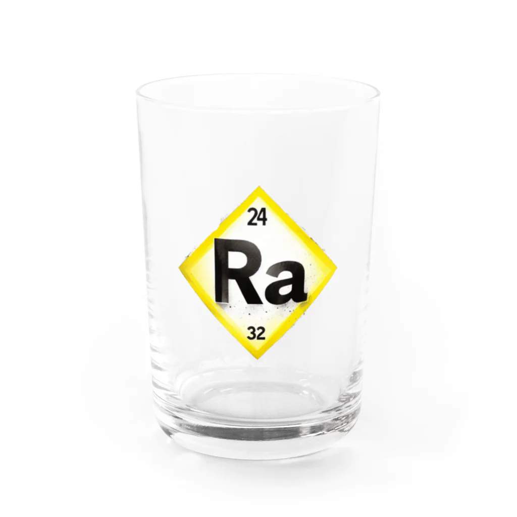 science closet（科学×ファッション）の元素シリーズ　~ラジウム Ra~ Water Glass :front