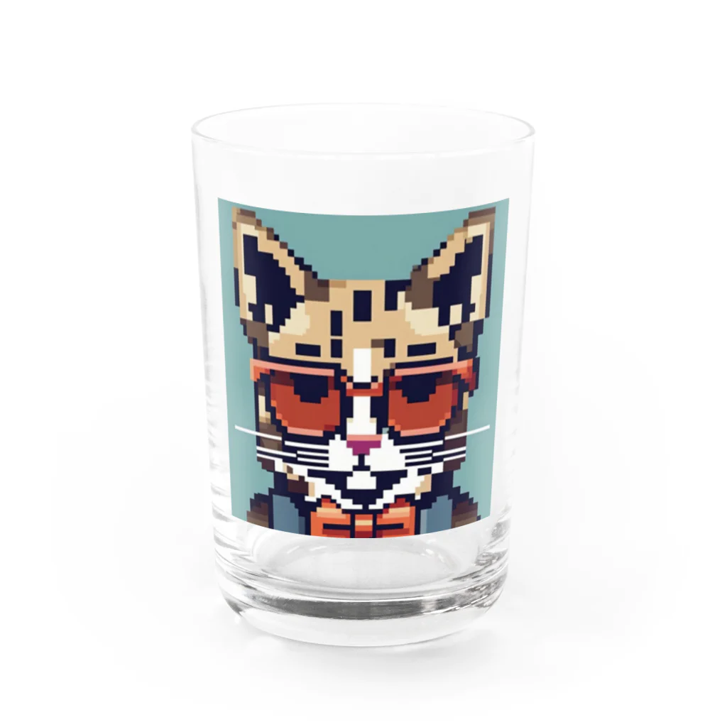 Walnut WhisperのSharp Cat Water Glass :front