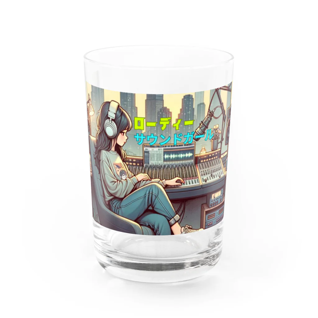 RoadieSoundGirlのローディーサウンドガール Water Glass :front