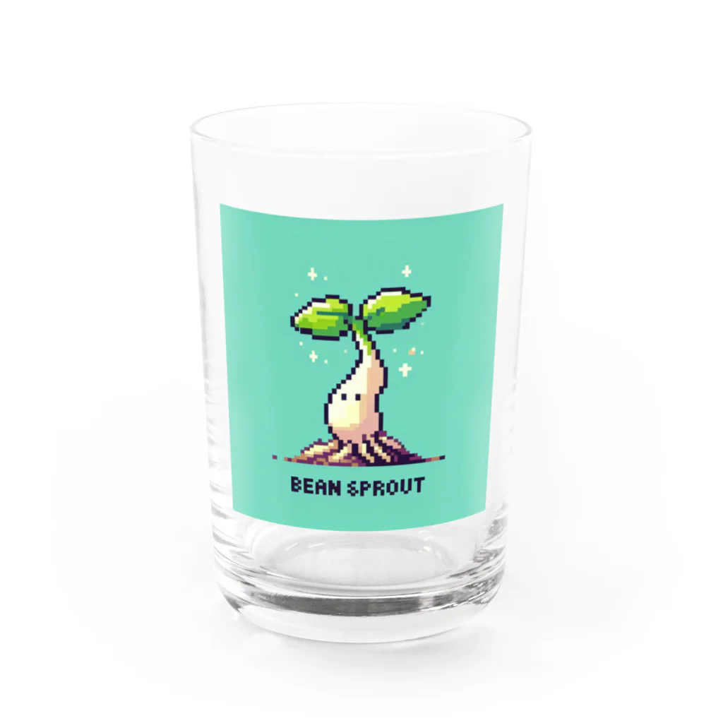 ドット絵調理器具のドット絵「もやし」 Water Glass :front