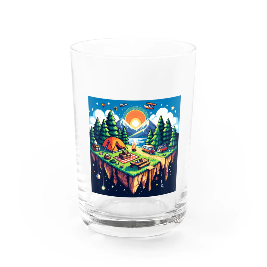 Forêt de Renardsのcamping(ドット) Water Glass :front