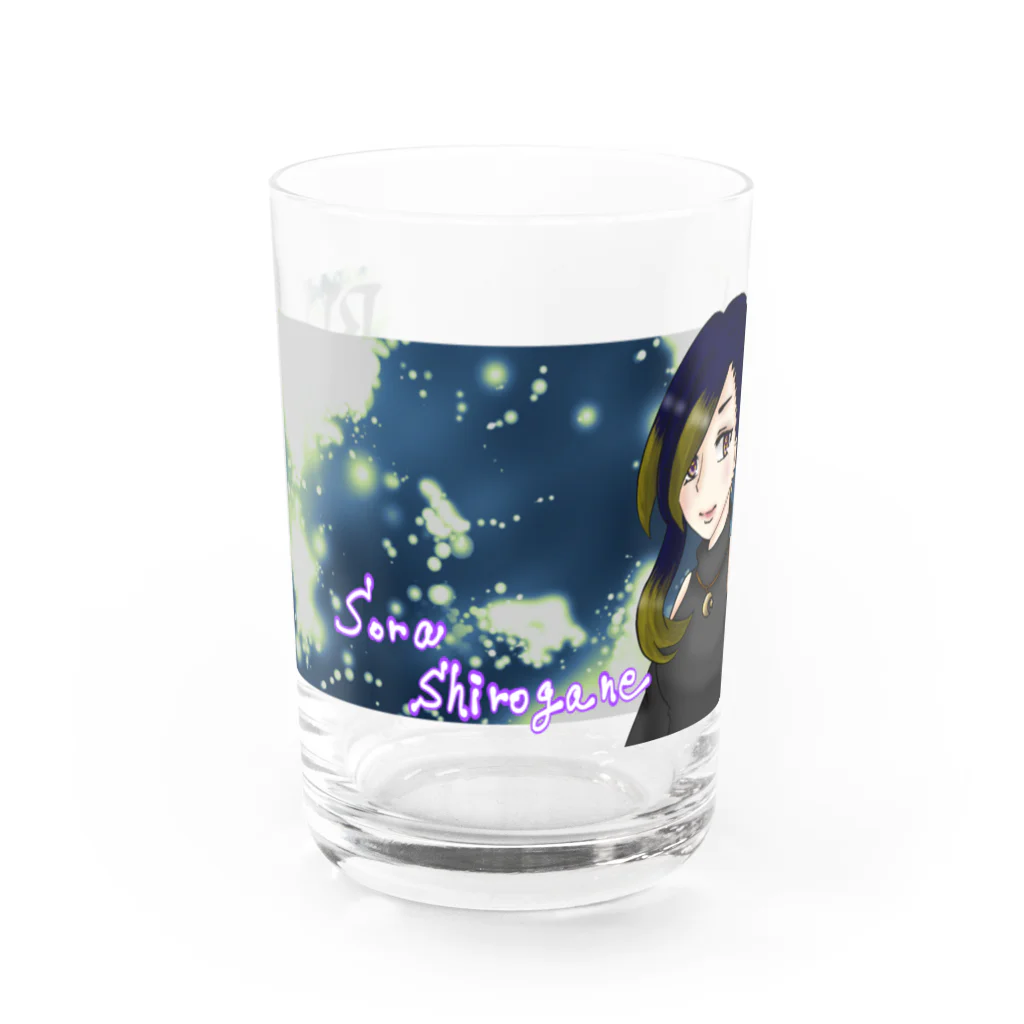 雨音月陽のBIT 白銀天 グラス Water Glass :front