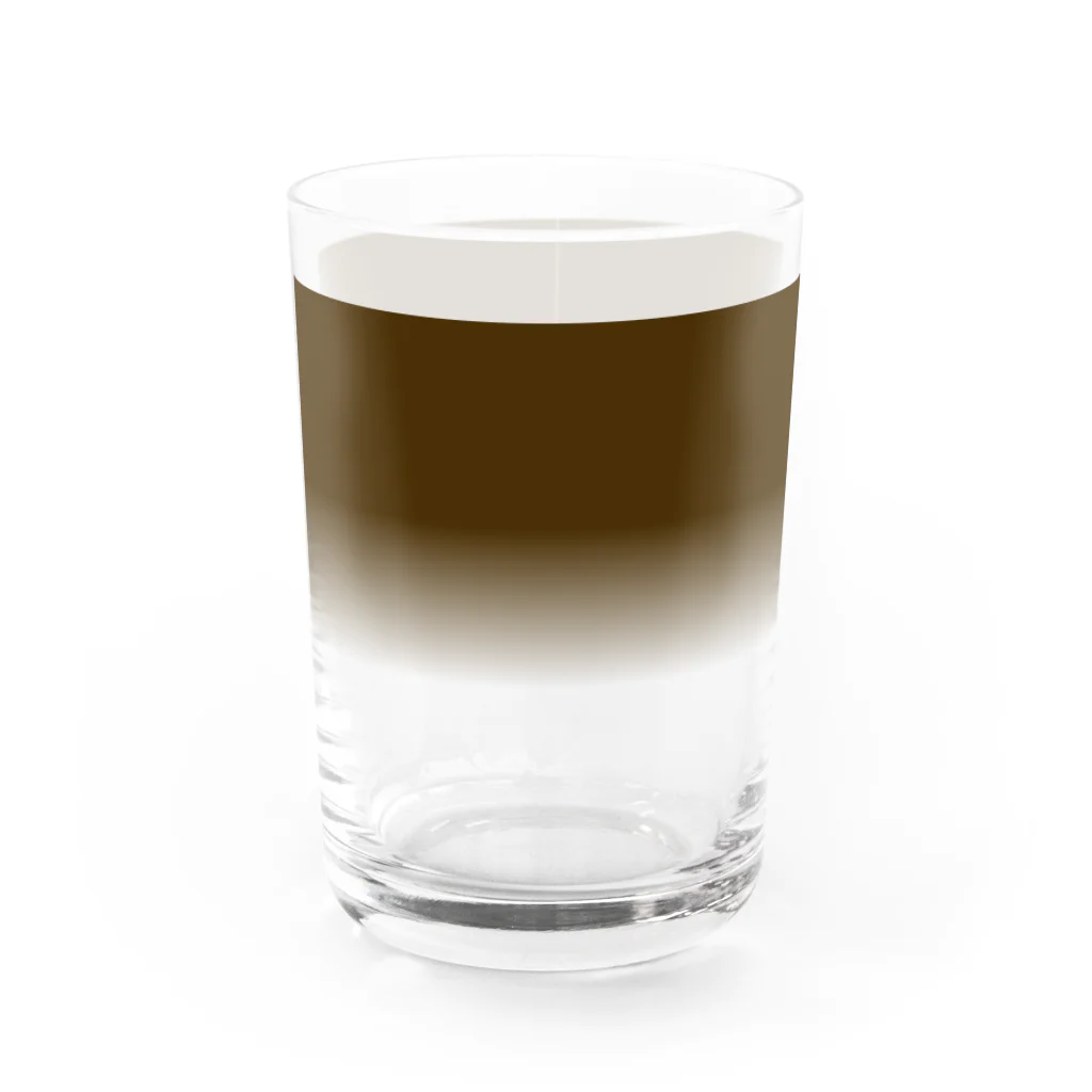 路地裏のおっちゃん屋のカフェオレグラス Water Glass :front