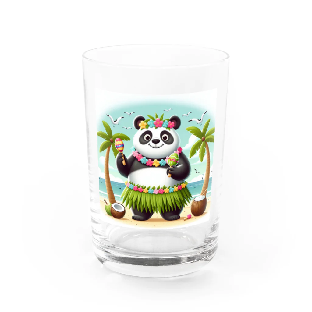 redpanda_pandaのALOHAパンダ Water Glass :front