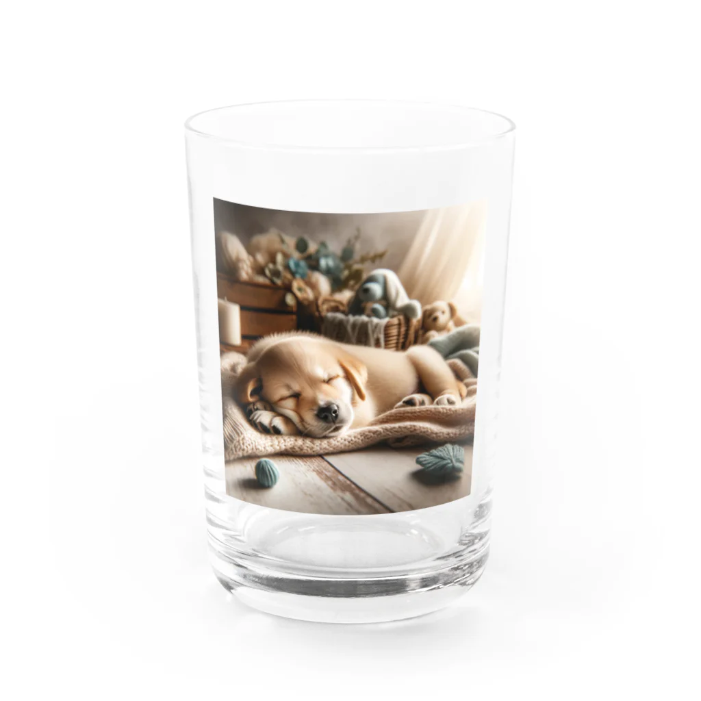 cray299の犬🐾2 Water Glass :front