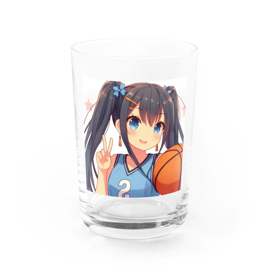 Iyashi_Nowのバスケットガール② Water Glass :front