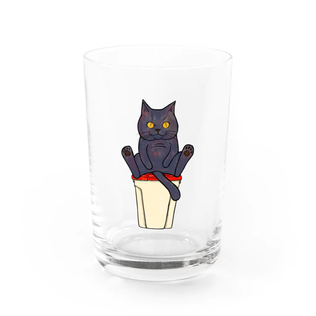 TAKE-TONのゴミ捨て場のカラス対策 Water Glass :front