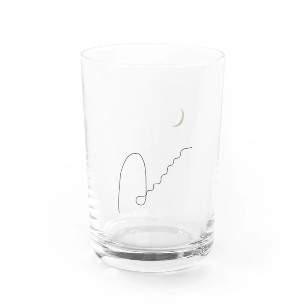 rilybiiの🌙 Entrance and stairs to the moon . Water Glass :front