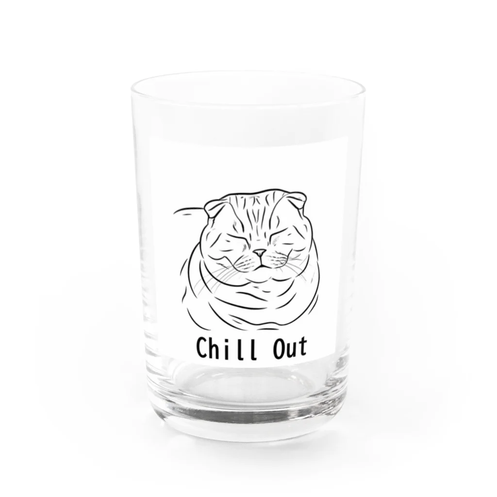 nakomamaのまったり猫 Water Glass :front