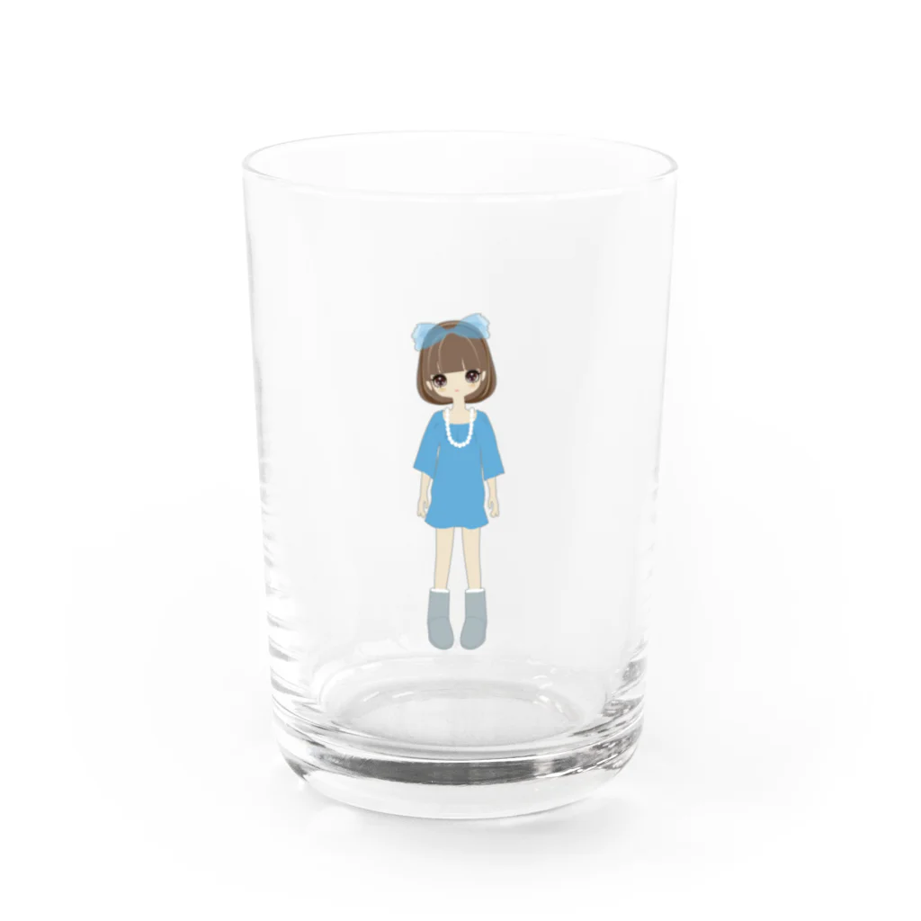 fukuikeのガール01 Water Glass :front