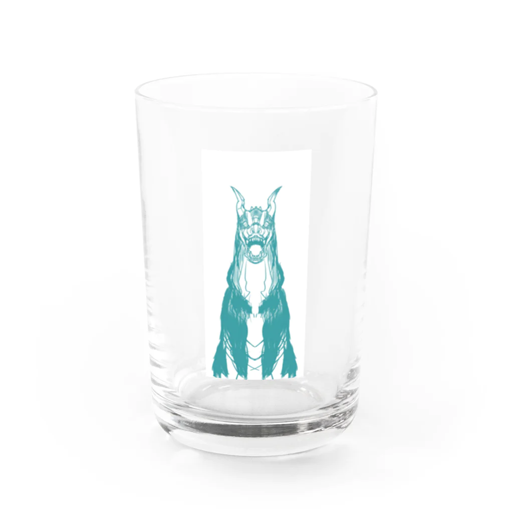 gupan_2023-12のヘルハウンド君　 Water Glass :front