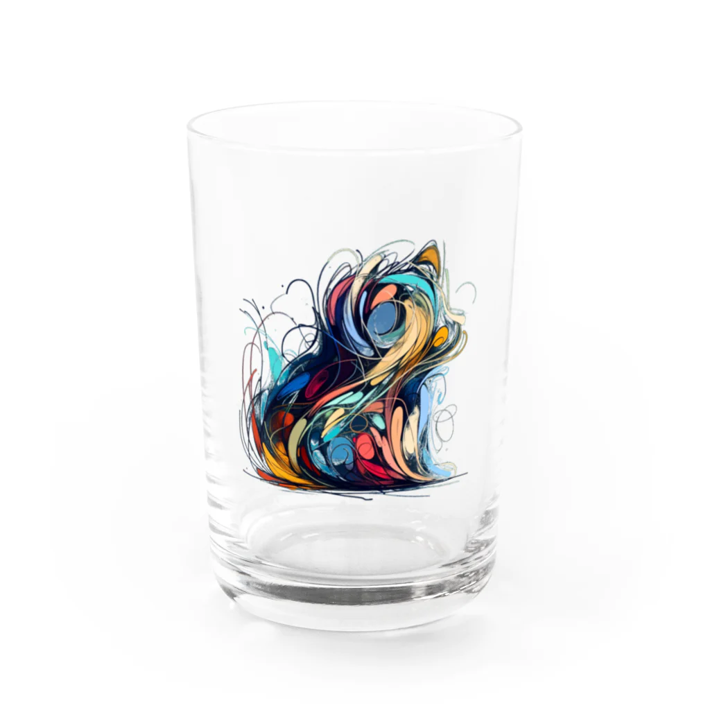 あんぽぴゅらーあーてぃすとのPuppy Water Glass :front