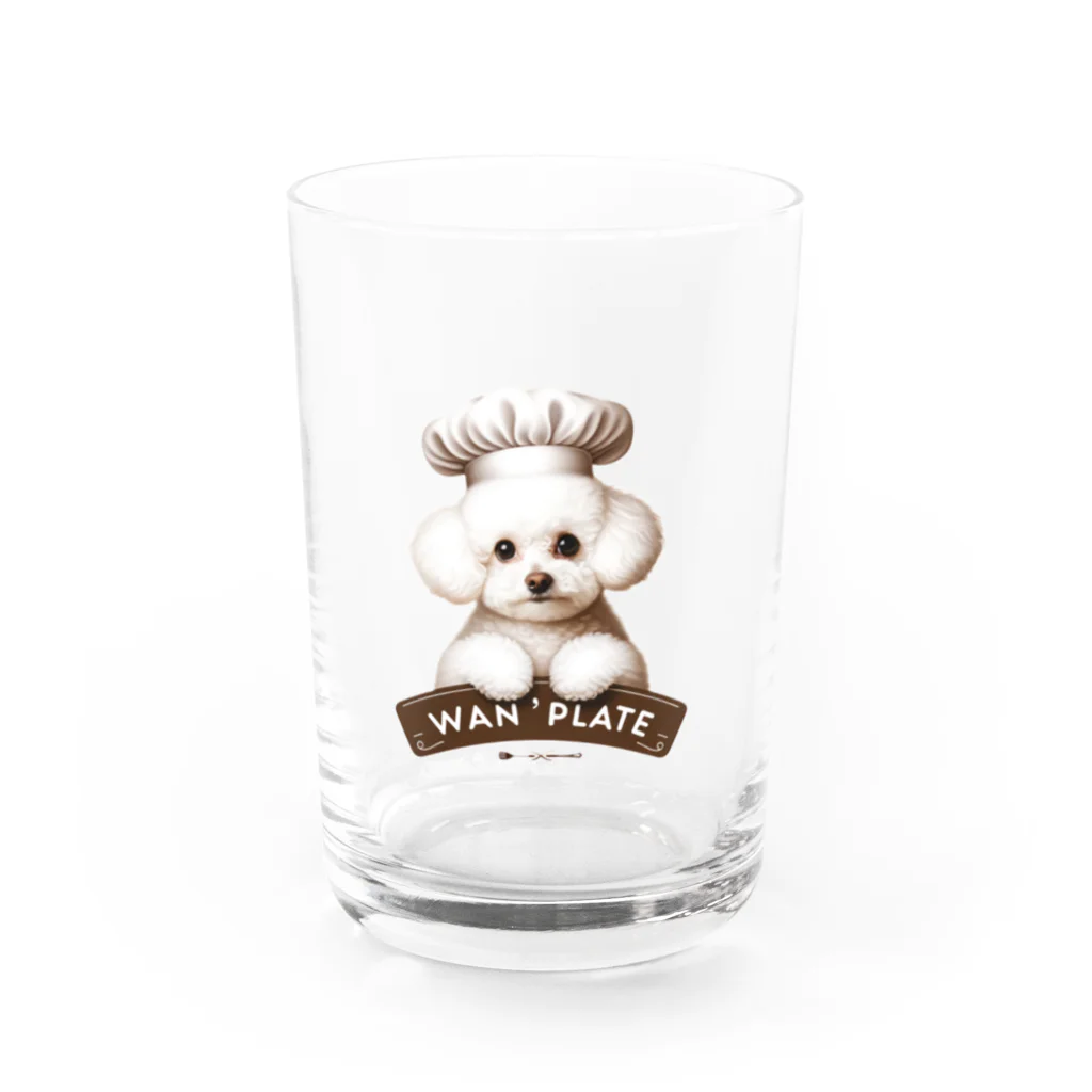 いちごプードルのコックのライくん Water Glass :front