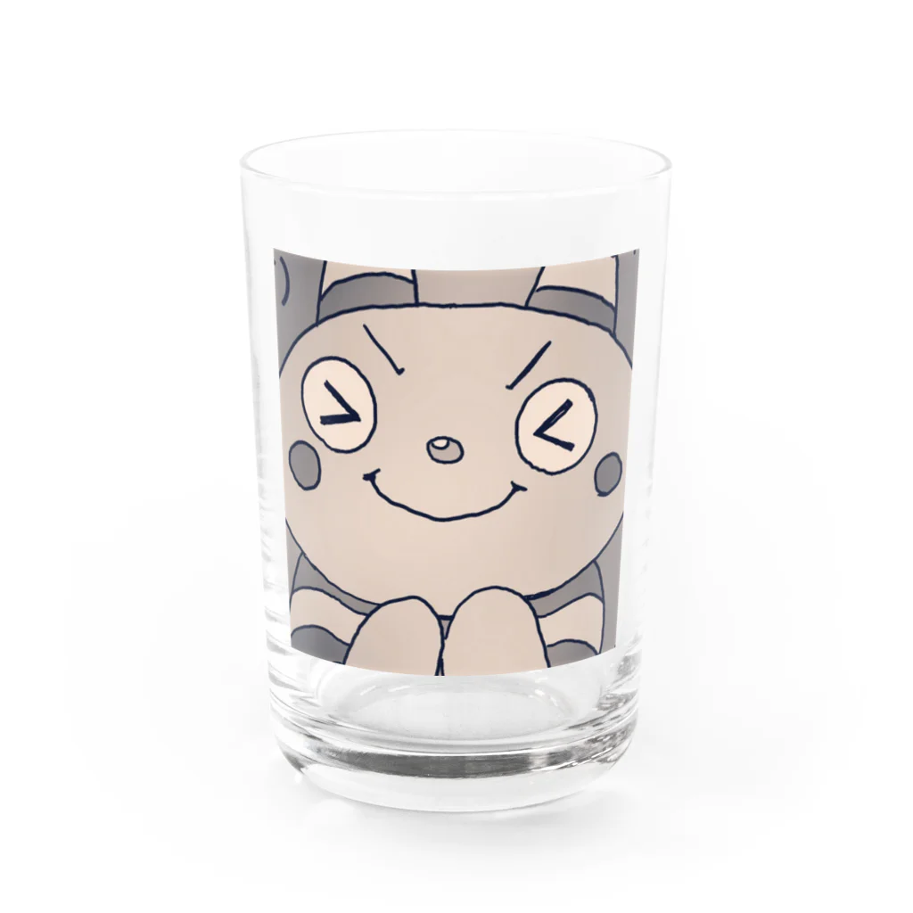 暗黒美ショップ（ブラックビショップ）のぶりっ子ツノ生え虫 Water Glass :front