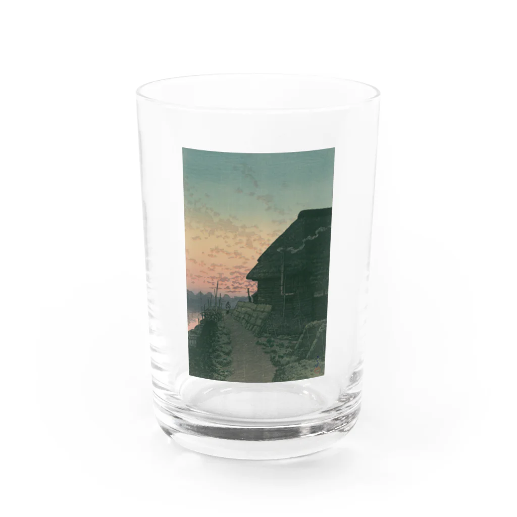 世界美術商店の森ケ崎の夕日 / Sunset at Morigasaki Water Glass :front