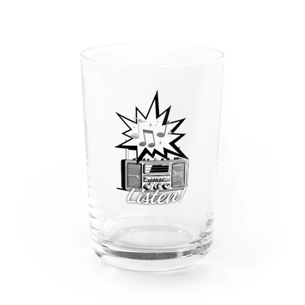 ロック堂のラジオ Water Glass :front