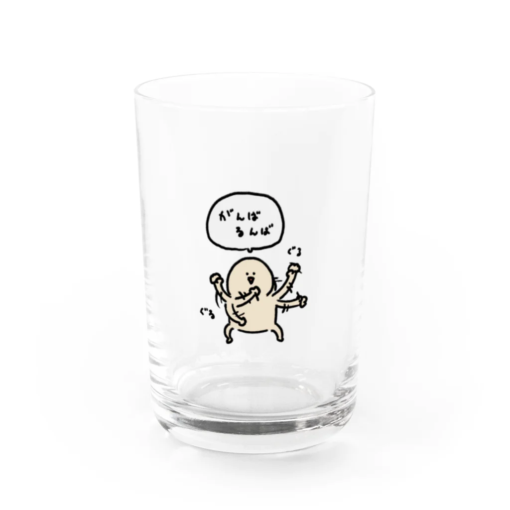 んぺぺのがんばるんばくん Water Glass :front