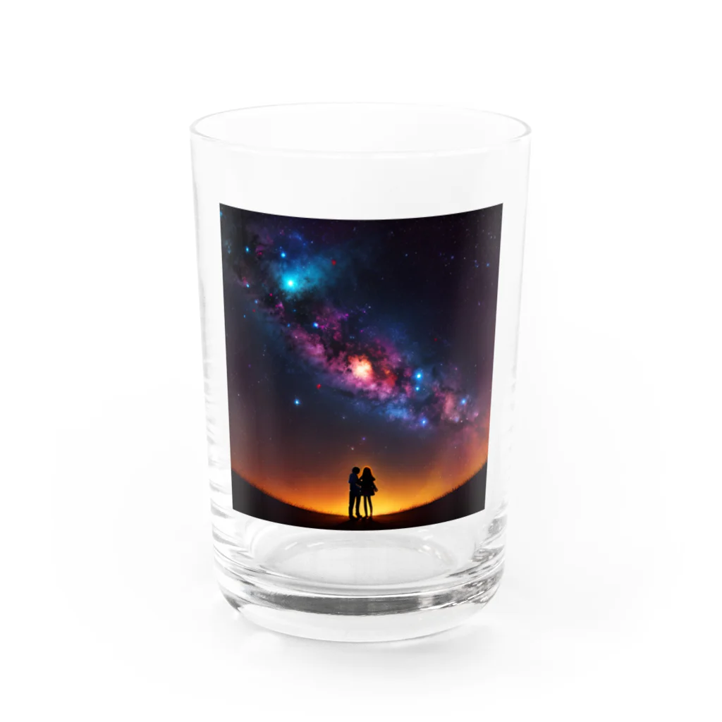 AI画像作って遊ぼうの愛と宇宙 Water Glass :front