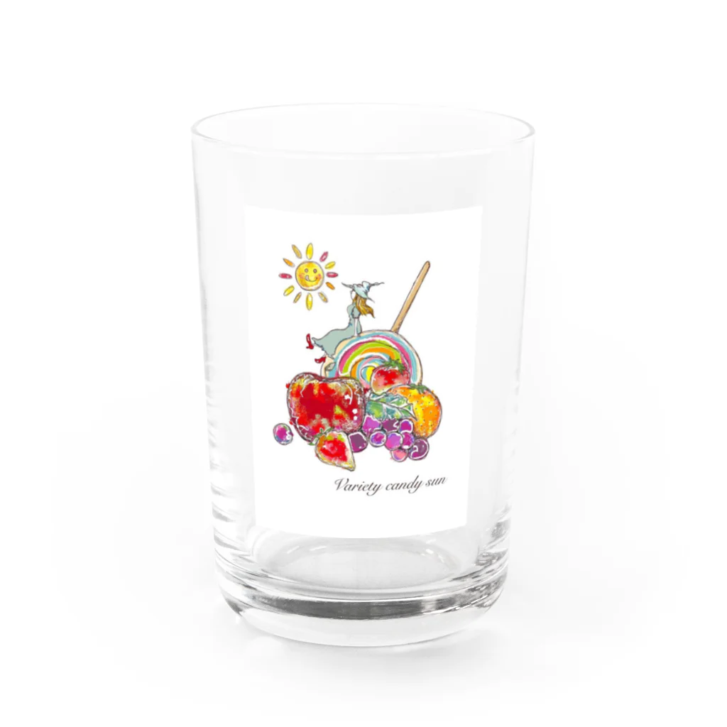 SararanranのバラエティーキャンディーSANのオリジナルグッズ Water Glass :front