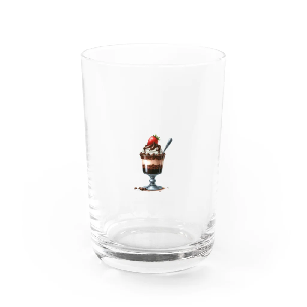 南国のチョコレートパフェ Water Glass :front