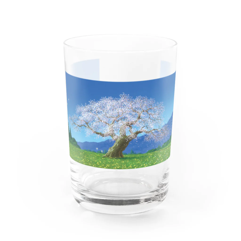 スターリィマンと幸せ暮らしアイテムの日本の四季の輝き〜春〜 グラス前面
