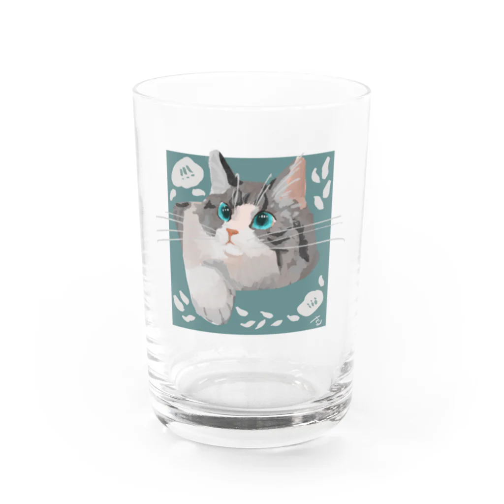 さくりのおやすみショップのキラキラ Water Glass :front