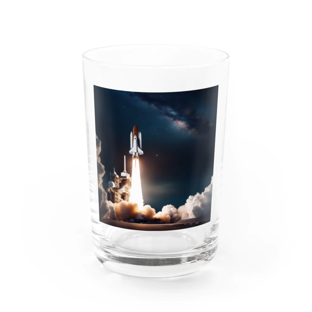 riko1214の宇宙へ発進 Water Glass :front