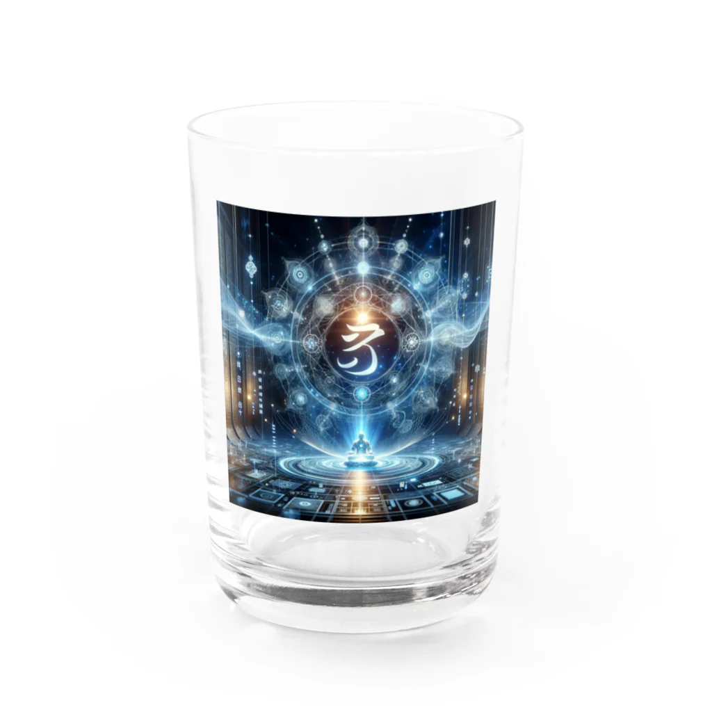 itohmaの梵字＋AI Water Glass :front