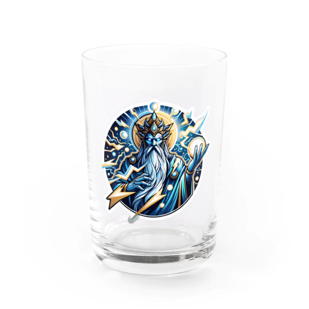 かーふくんのあがきショップの雷鳴のソラリオン Water Glass :front