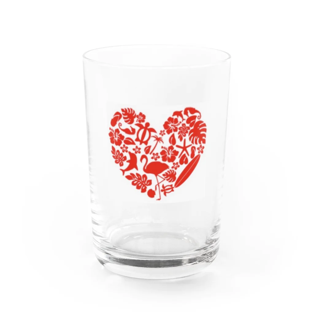 Angel  SmileのHawaiian Heart Water Glass :front