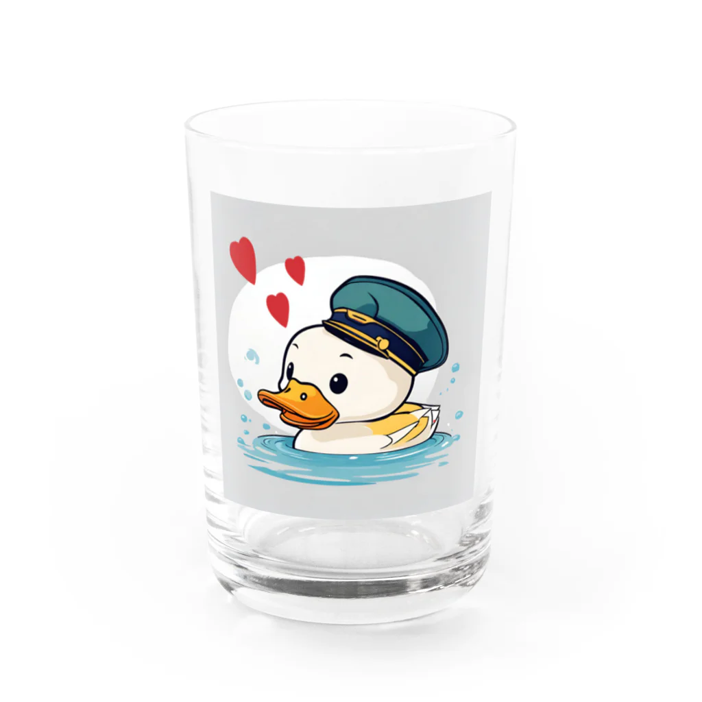 ザ☆めんまのお店のゆっくり進行☆あひる隊長！ Water Glass :front