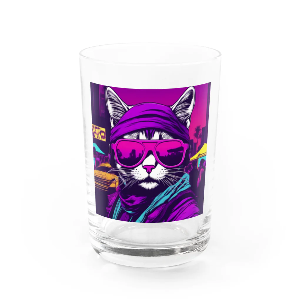 jujumarucatのROCKYCAT　サングラス２ Water Glass :front